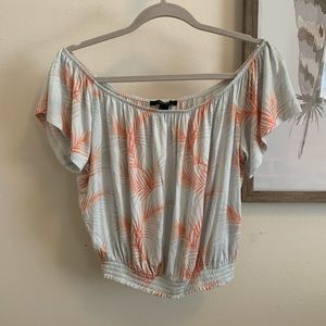 Off-the-shoulder Forever 21 crop top size S